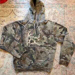 RealTree Camouflage Hoodie with Deer Print